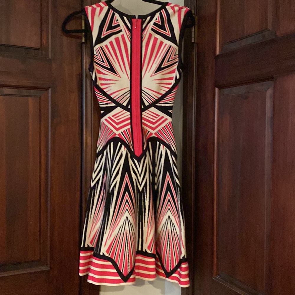 RARE Herver Lenger Fit & Flare Designer Dress - Picture 4 of 8